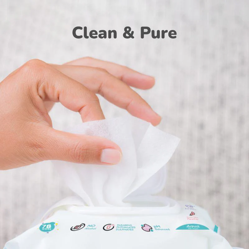 Feather Aqua Wipes - With Calendula Extract - Image 23
