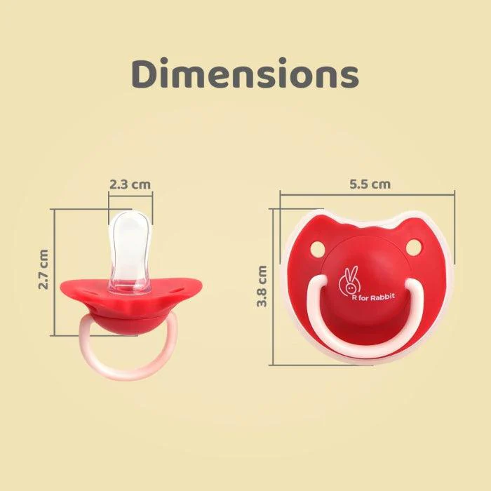 Tusky Pacifier Size L Ultra Light Soft Silicone Nipple - Red - Image 5