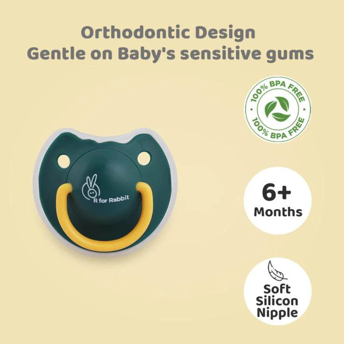 Tusky Pacifier Size L Ultra Light Soft Silicone Nipple - Green - Image 3