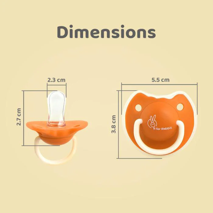 Tusky Pacifier Size L Ultra Light Soft Silicone Nipple - Orange - Image 5