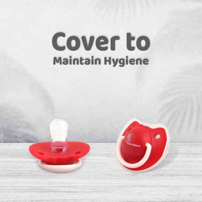 Tusky Pacifier Size M Ultra Light Soft Silicone Nipple - Red - Image 4