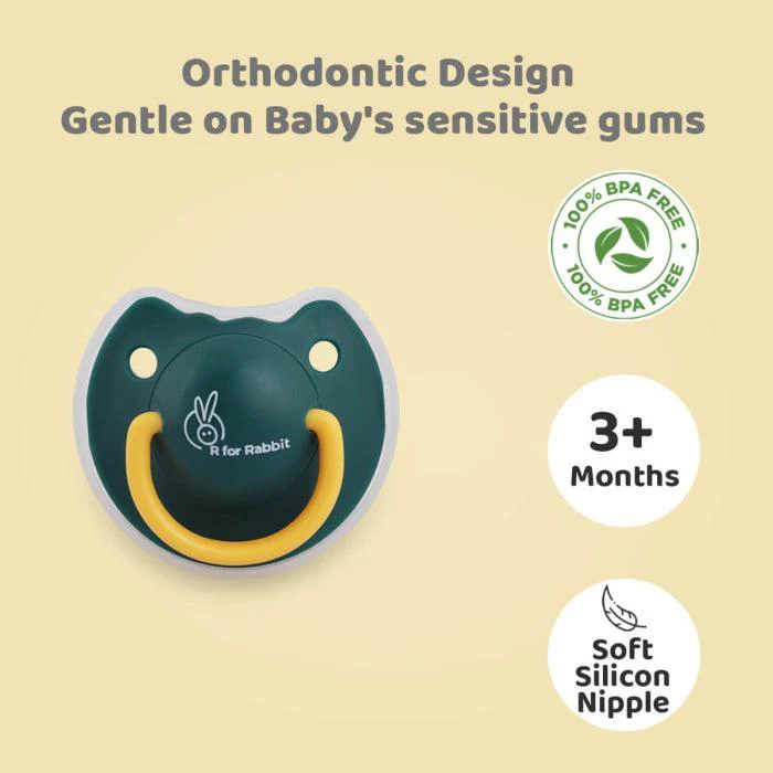 Tusky Pacifier Size M Ultra Light Soft Silicone Nipple - Green - Image 3
