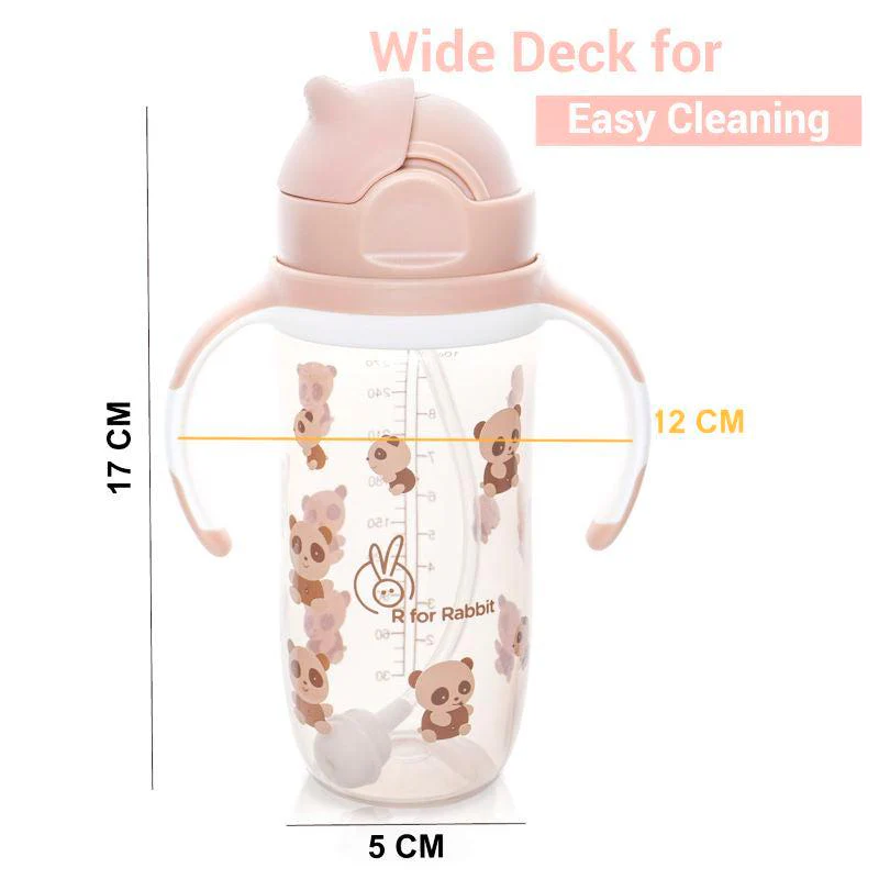 Bubble Baby Sipper Bottle 300ml BPA free Poly Propylene Material - Yellow - Image 6