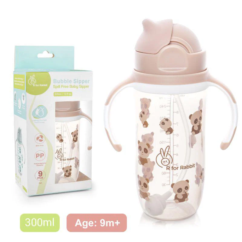 Bubble Baby Sipper Bottle 300ml BPA free Poly Propylene Material - Yellow - Image 7