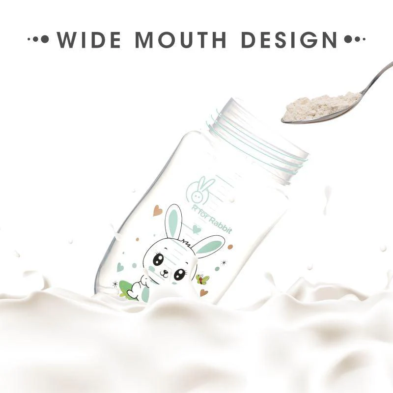 Bunny Baby Spout Sippy Cup 240ML With Soft Silicon Spout for Baby 6 Months+ - Green - Image 6