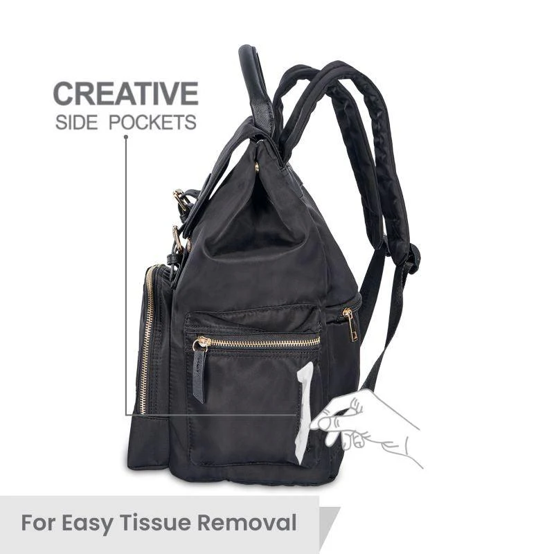 Caramello Bliss Diaper Bag - Black - Image 3
