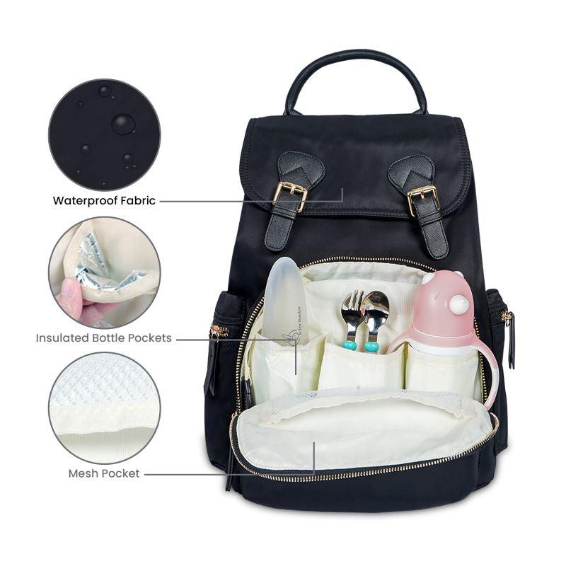 Caramello Bliss Diaper Bag - Black - Image 5