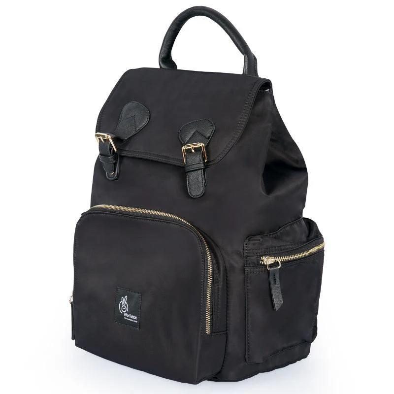 Caramello Bliss Diaper Bag With Personalized Name Tag - Black - Image 3
