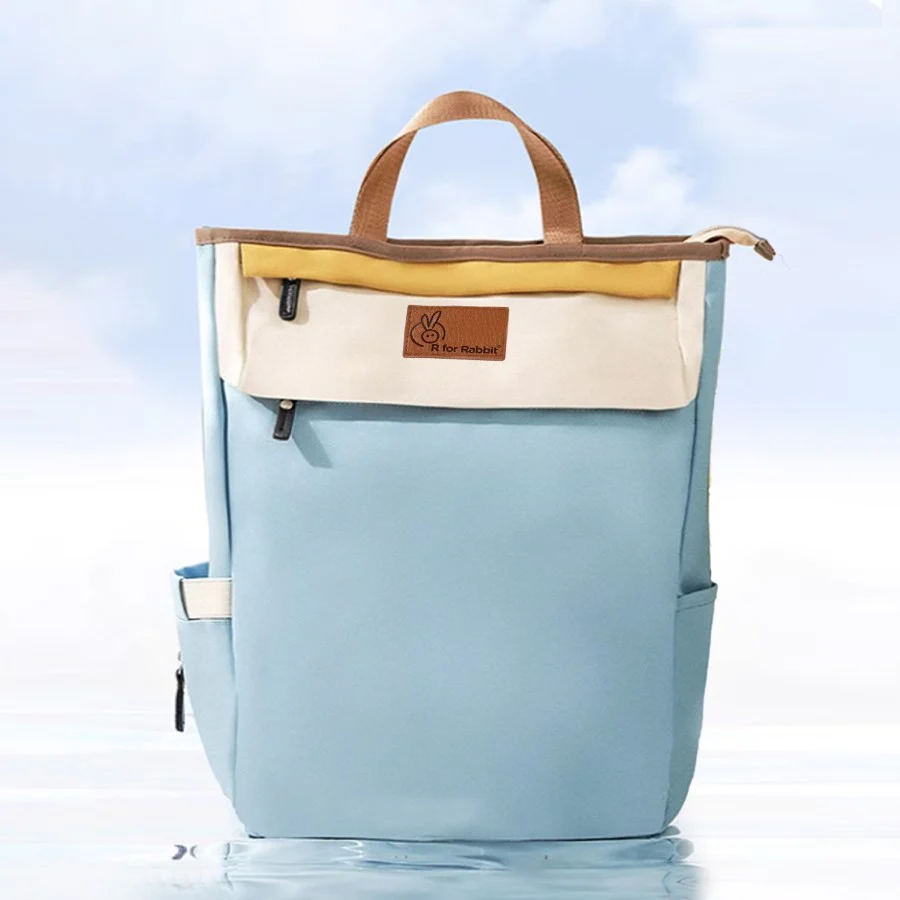 Caramello Daisy 2-in-1 Multipurpose Diaper Bag for Parents - Blue Cream - Image 10