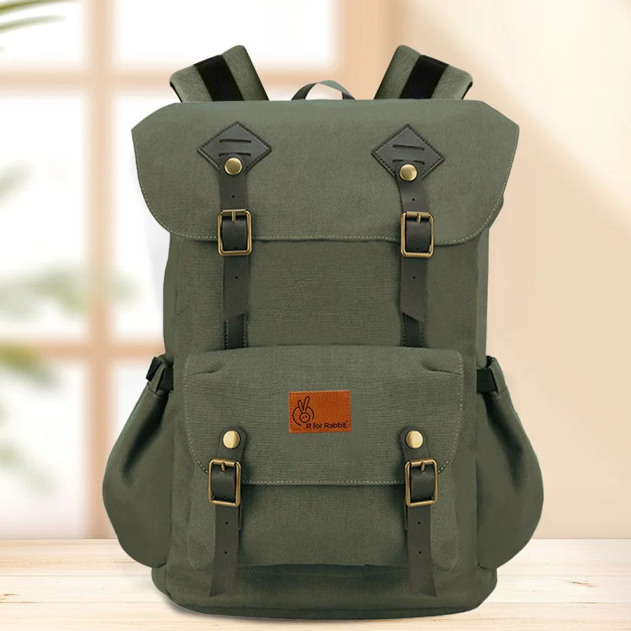 Caramello Sportz Diaper Bag For Moms With Personalized Name Tag - Military Green - Image 9