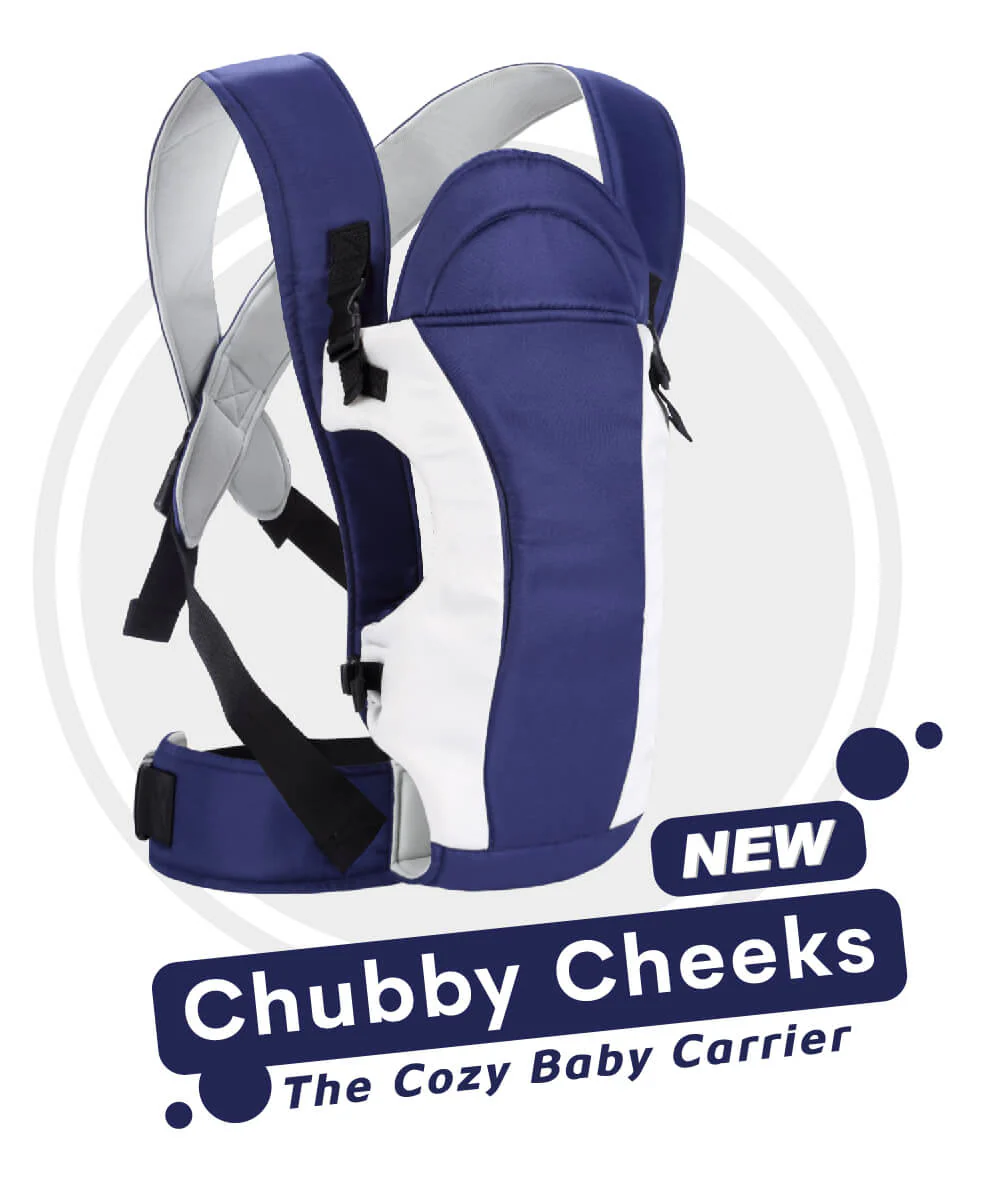 Chubby Cheeks Baby Carrier Suitable For 6-24 Month Babies (0-15 Kgs), Carry In 3 Ways - Royal Blue - Image 2