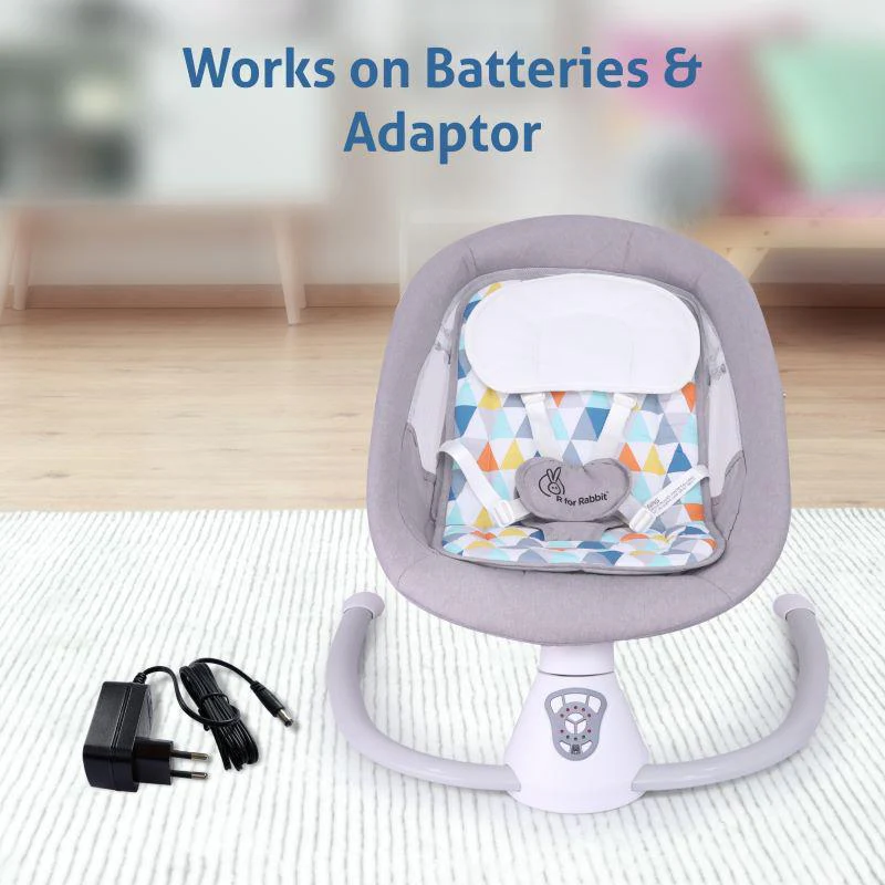 Cocoon The Smart Auto Baby Swing - Grey Multi - Image 4