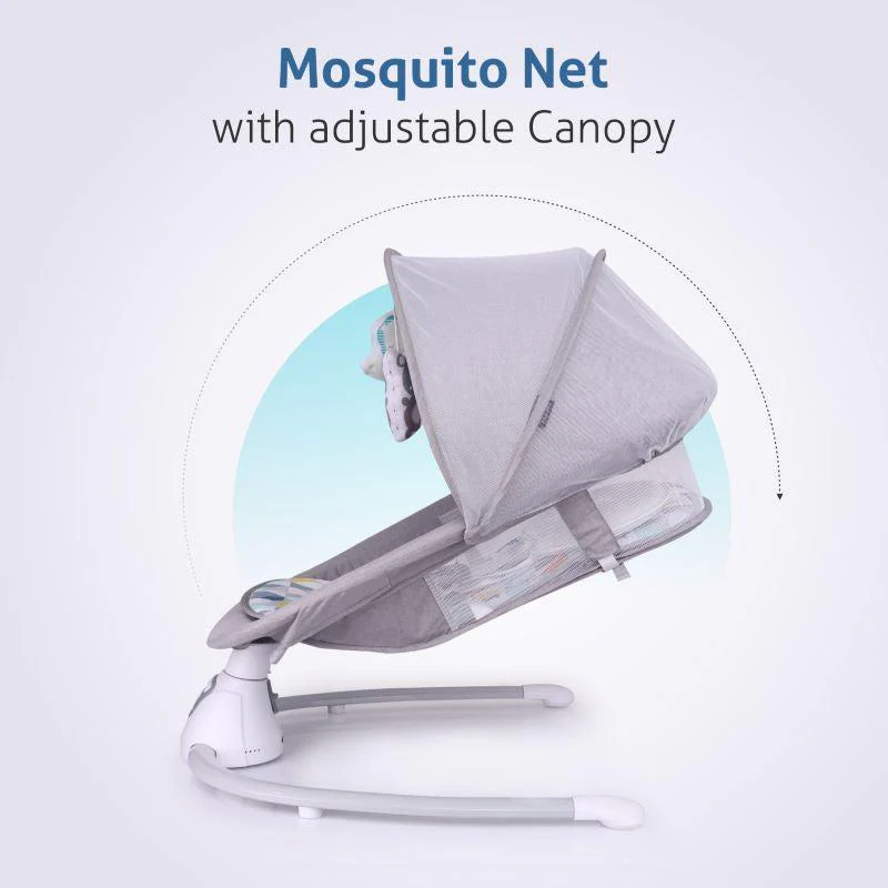 Cocoon The Smart Auto Baby Swing - Grey Multi - Image 5
