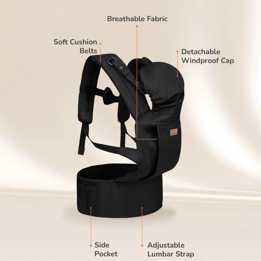 Comfy Hug Ergo 2-in-1 Baby Carrier - Black - Image 5