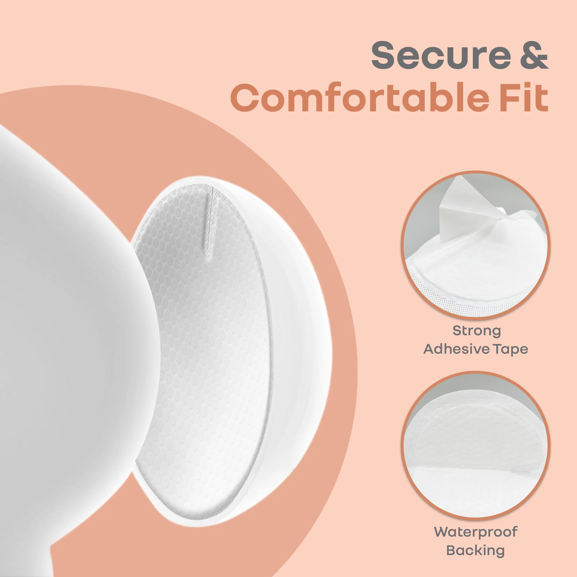 Comfy Shield Breast Pads for Moms - 24-Hour Day & Night Leak Protection - White - Image 6