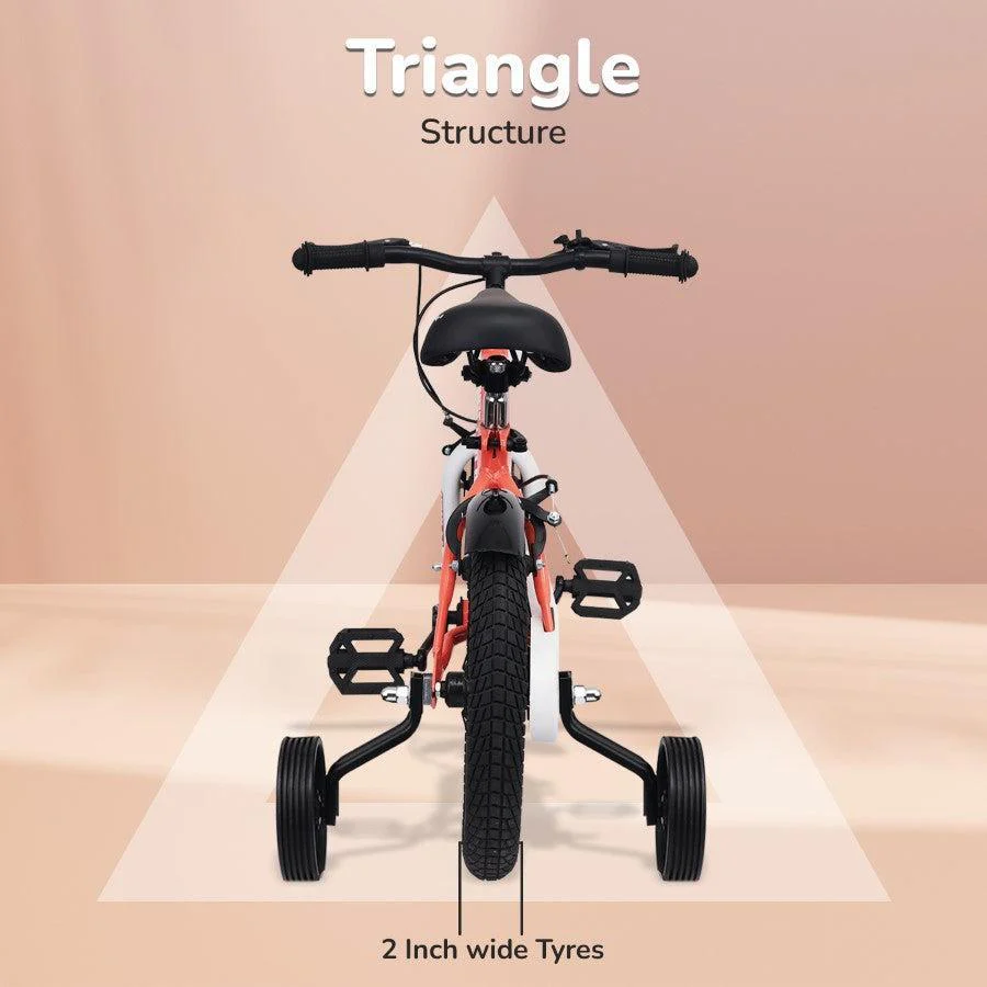 Cruize Bicycle For Kids 14 Inch With 90% Plug N Play Installation - Peach - Image 5