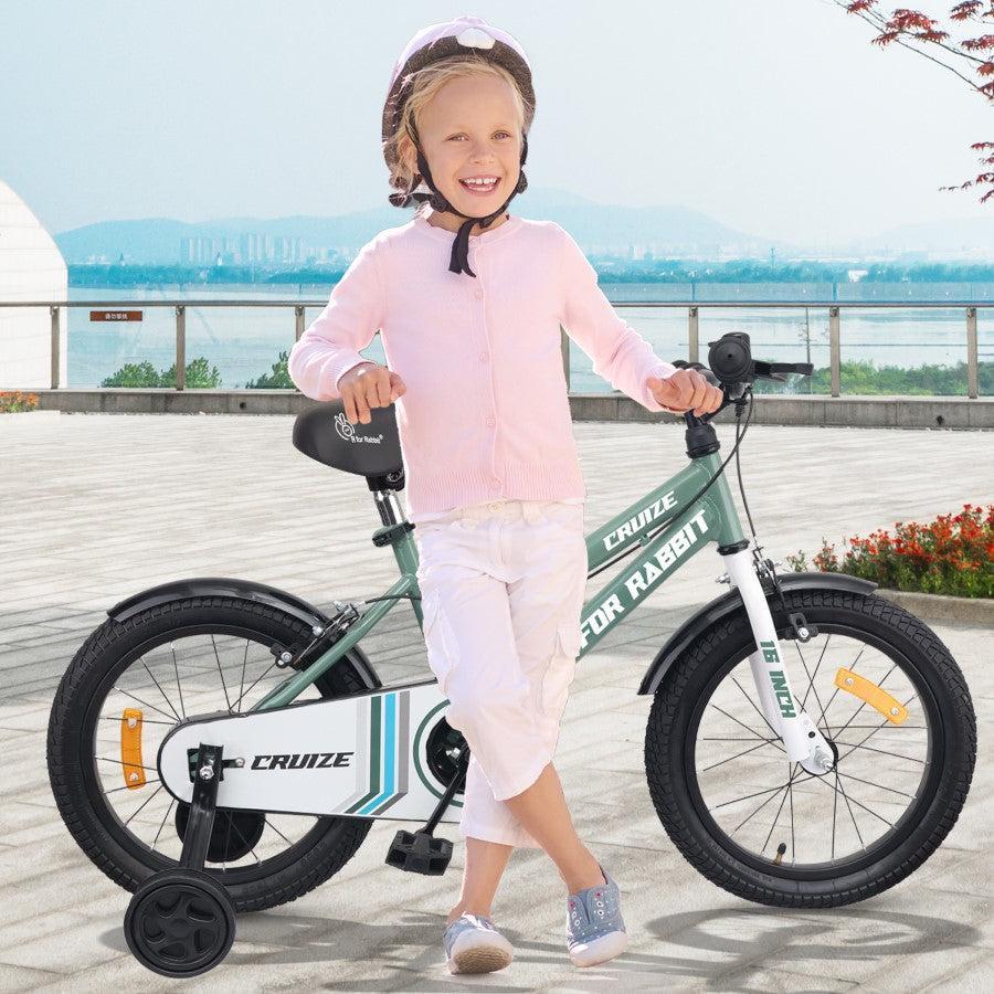 Cruize Bicycle For Kids 16 Inch 90% Plug N Play Installation - Olive Green - Image 9