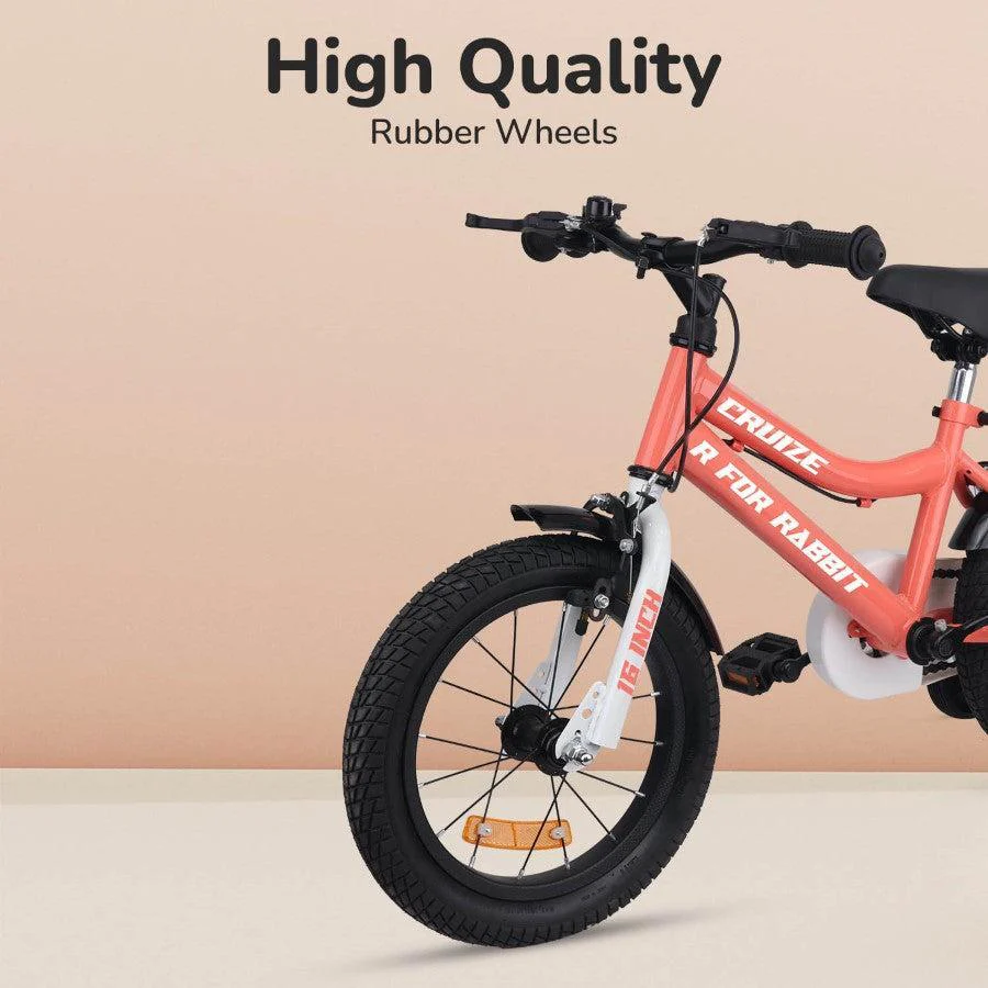 Cruize Bicycle For Kids 16 Inch 90% Plug N Play Installation - Peach - Image 8