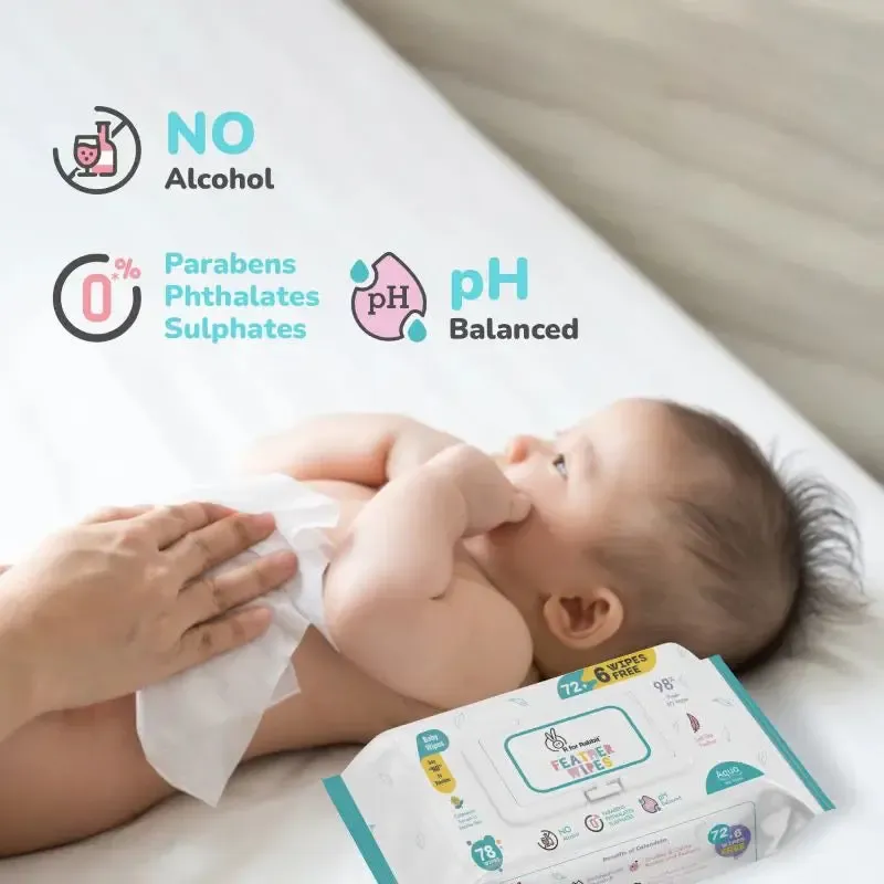 Feather Diapers XL Size + Aqua Wipes Combo - Image 8