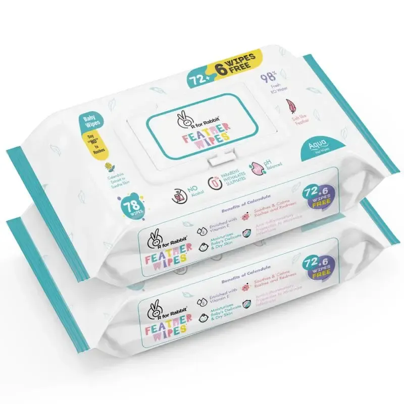 Feather Diapers XXXL Size + Aqua Wipes Combo - Image 6