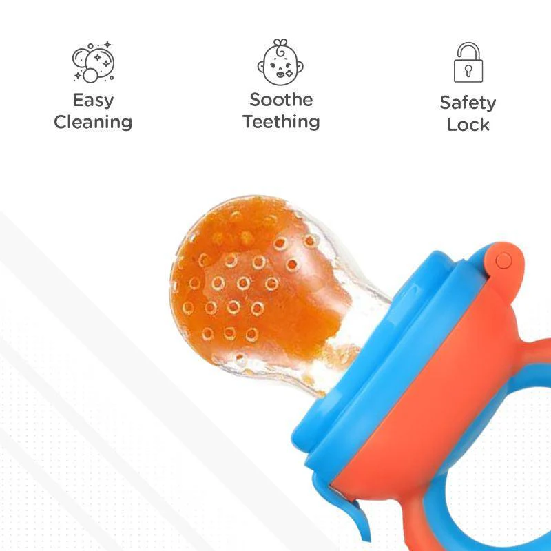First Feed Bunny Nibbler for Babies - Orange-Blue - Image 4