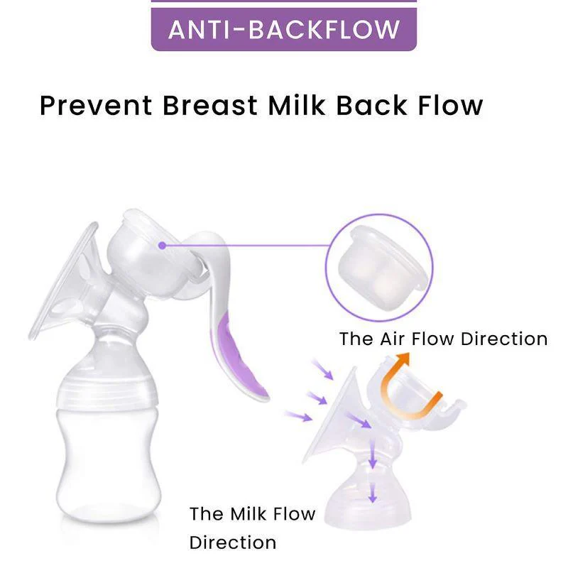 Manual Feeding Breast Pump - Purple - Image 3
