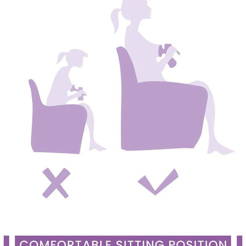 Manual Feeding Breast Pump - Purple - Image 5
