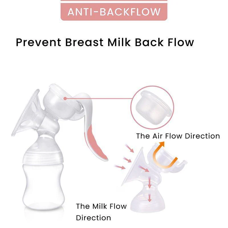 Manual Feeding Breast Pump - Pink - Image 3