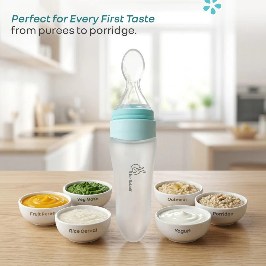 Silicone Feeding Bottle Spoon - Blue - Image 7