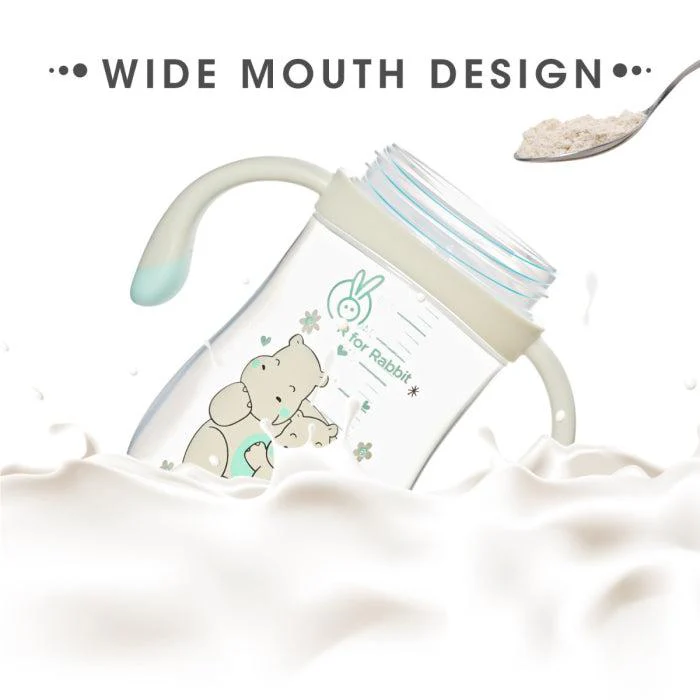 Hippo Straw Sipper Bottle For Babies 300ml - Green - Image 7