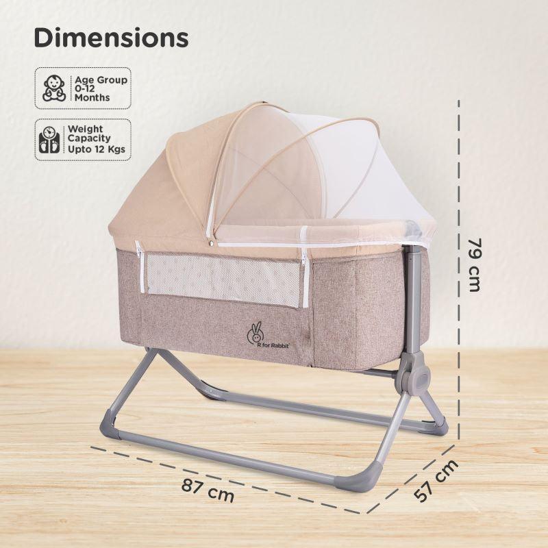 Hop A Little baby cot - Beige - Image 6