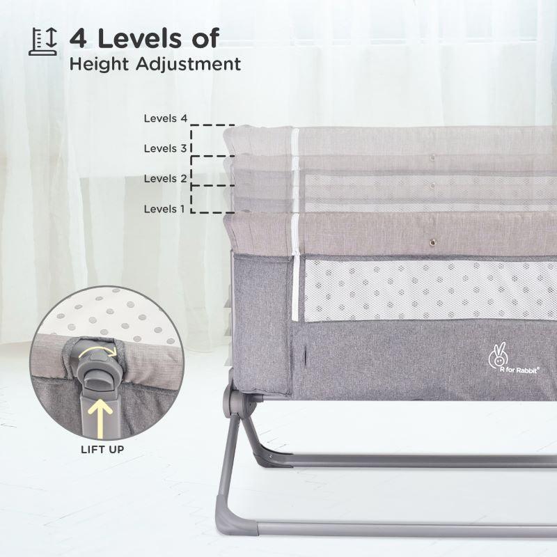 Hop A Little baby cot - Dark Grey - Image 2