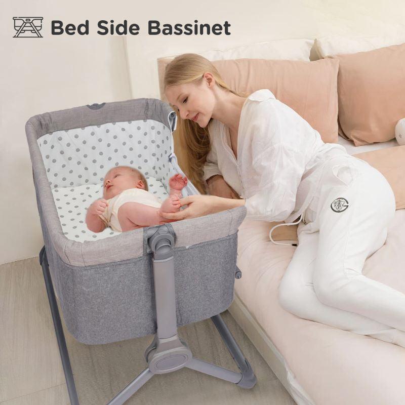 Hop A Little baby cot - Dark Grey - Image 5