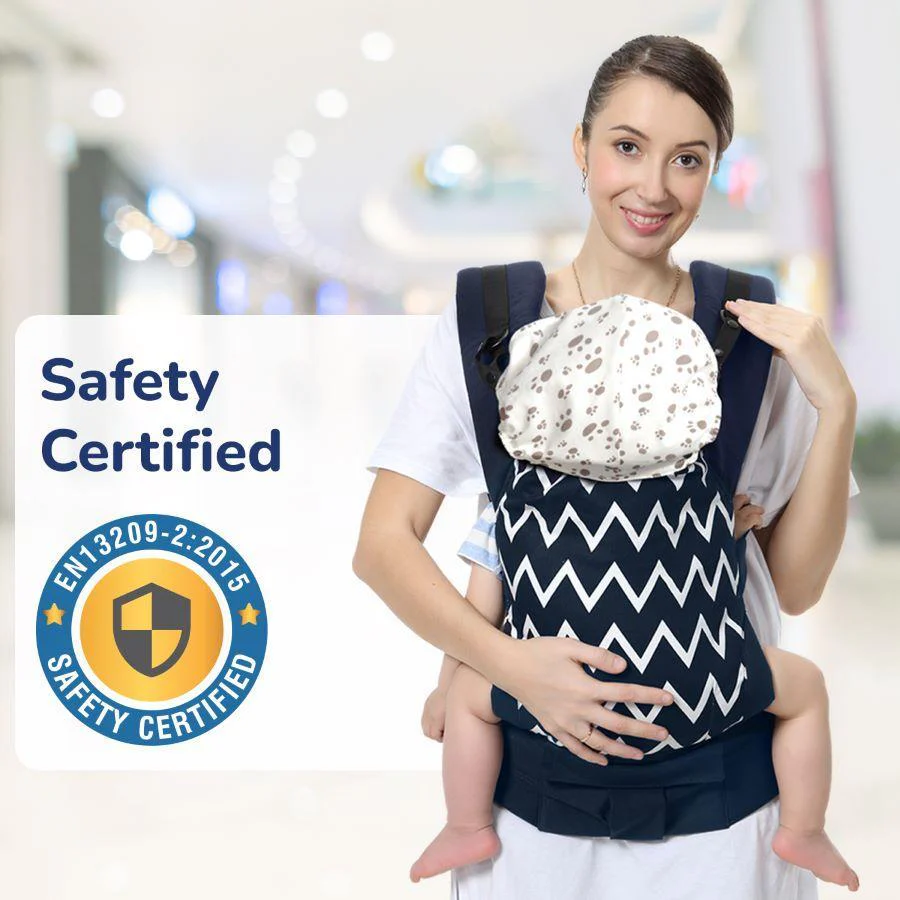 Hug Me Ergo 2-in-1 Baby Carrier with Ergonomic Support - Blue - Image 5