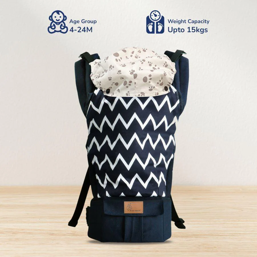 Hug Me Ergo 2-in-1 Baby Carrier with Ergonomic Support - Blue - Image 6