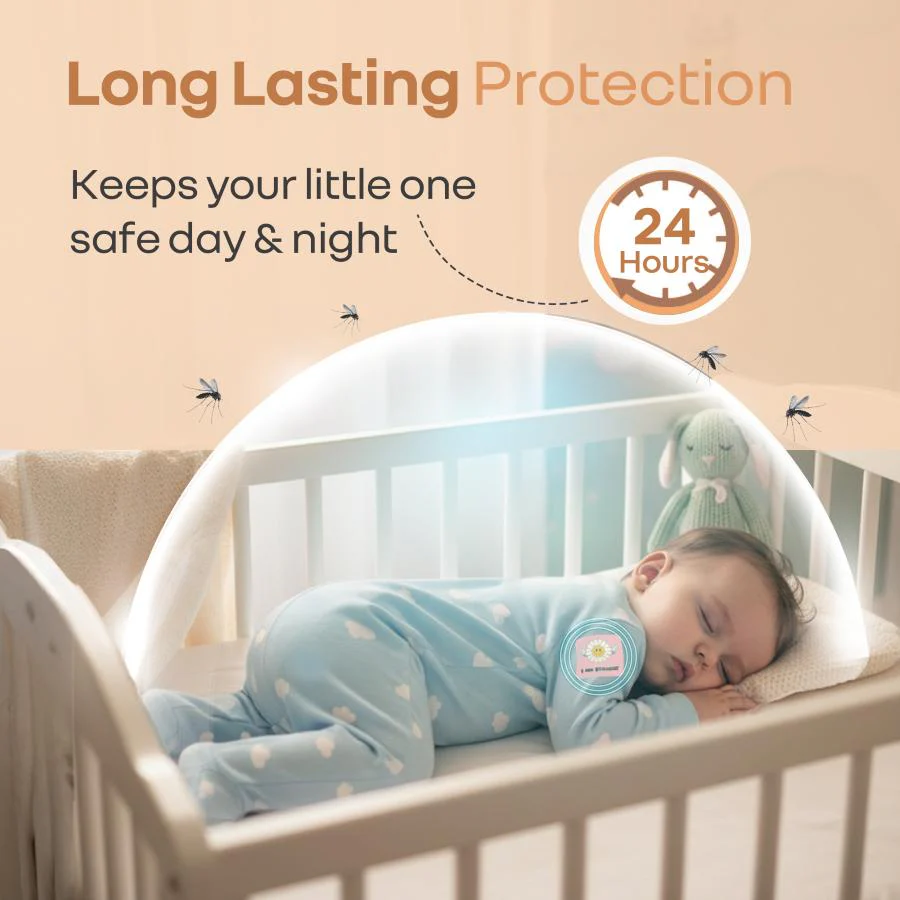 Hygo Care Mosquito Repellent Patches - Non-Toxic & DEET-Free Protection for Babies & Toddlers - White - Image 4