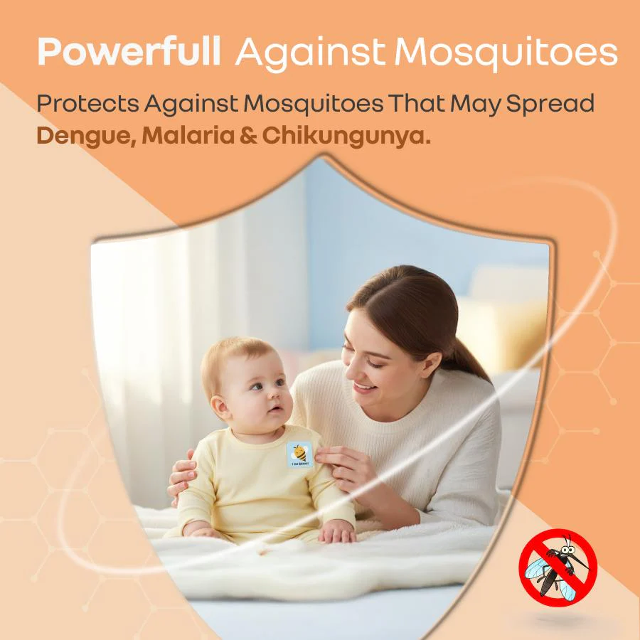 Hygo Care Mosquito Repellent Patches - Non-Toxic & DEET-Free Protection for Babies & Toddlers - White - Image 6