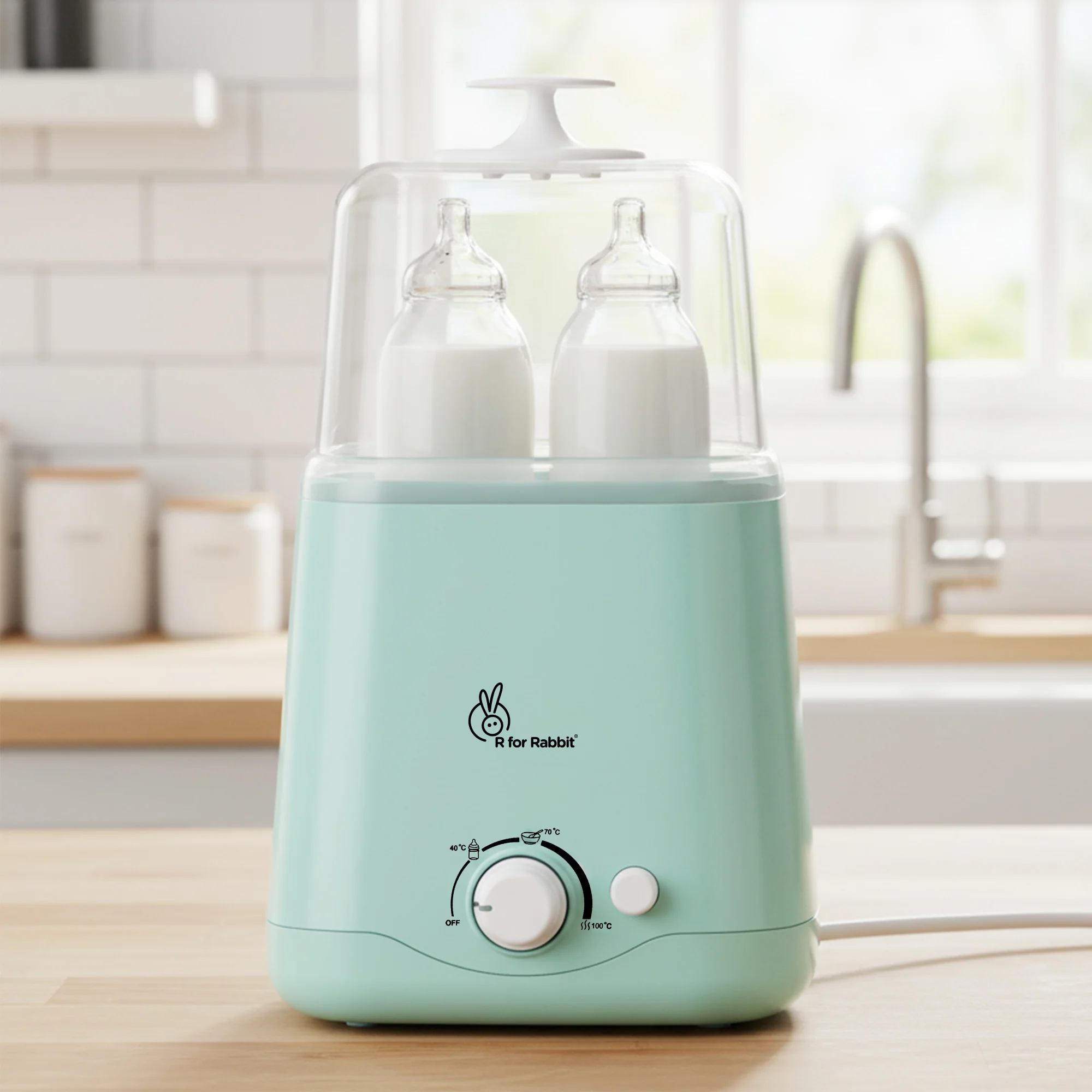 Hygo Smart 3-in-1 Bottle Warmer for Milk, Food & Bottle Sterilization - Sea Green