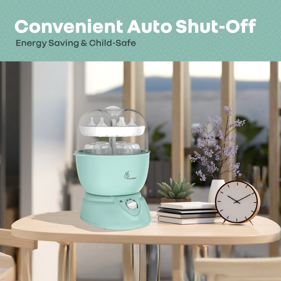 Hygo Smart 5-in-1 All-in-One Sterilizer for Bottles, Milk, Baby Food, Eggs & Juices - Sea Green - Image 6