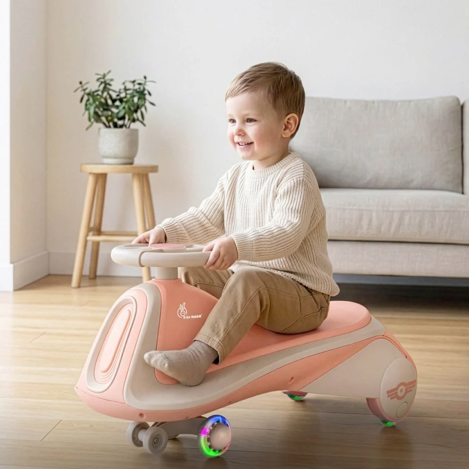 Iya Iya Sportz swing car for kids - Peach Grey