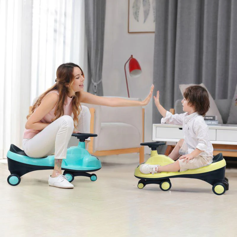 Iya Iya Zippy Swing Car For Kids - Lake Blue - Image 3