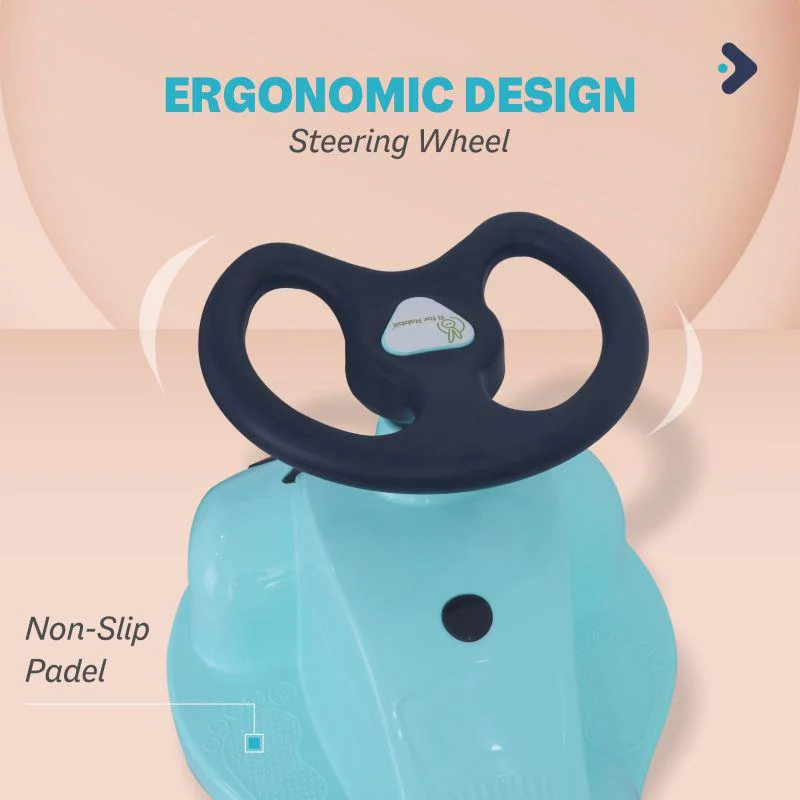 Iya Iya Zippy Swing Car For Kids - Lake Blue - Image 4