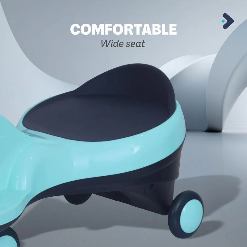 Iya Iya Zippy Swing Car For Kids - Lake Blue - Image 7