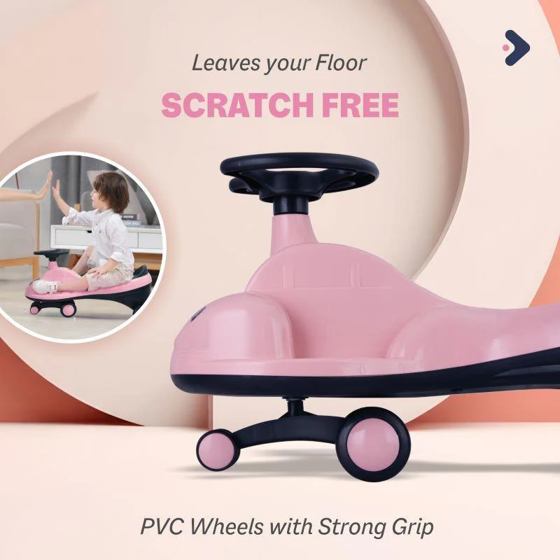 Iya Iya Zippy Swing Car For Kids - Pink - Image 2