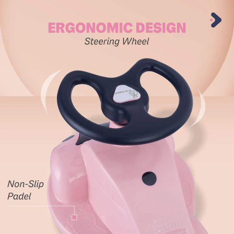 Iya Iya Zippy Swing Car For Kids - Pink - Image 3