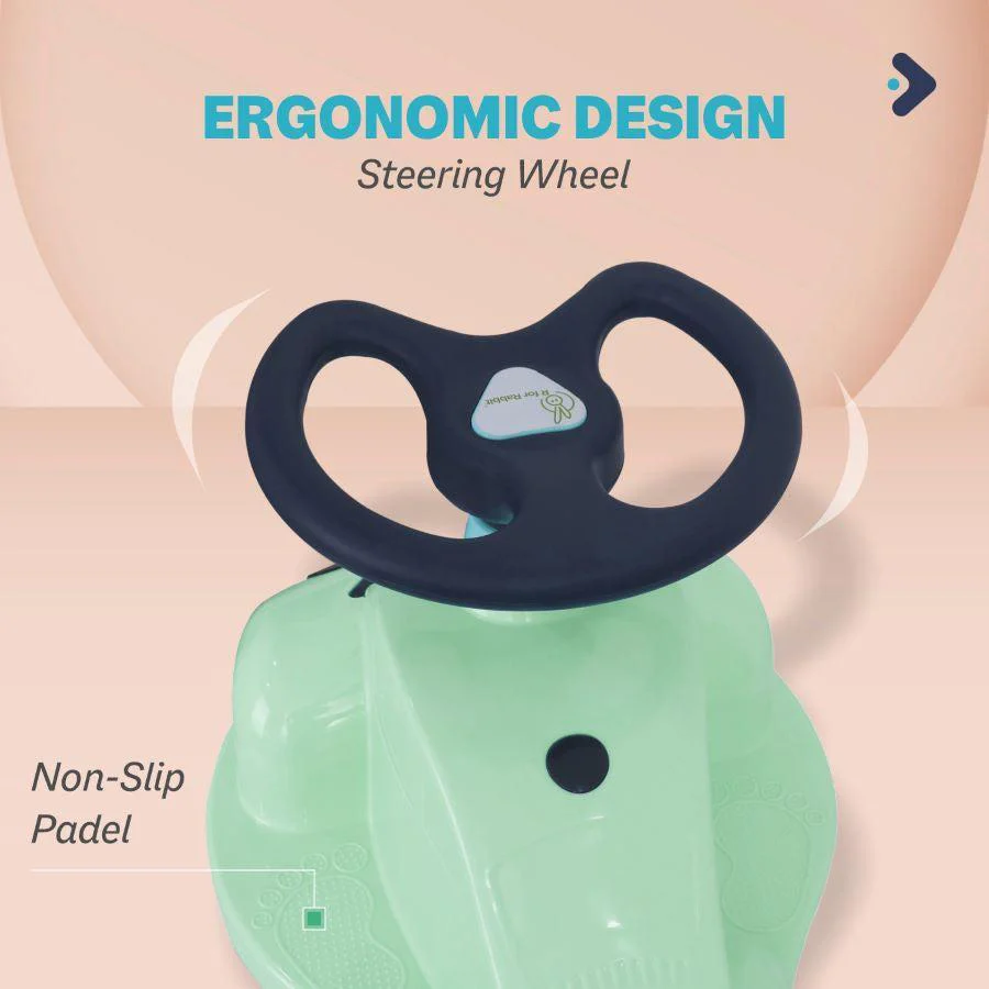 Iya Iya Zippy Swing Car For Kids - Sea Green - Image 4