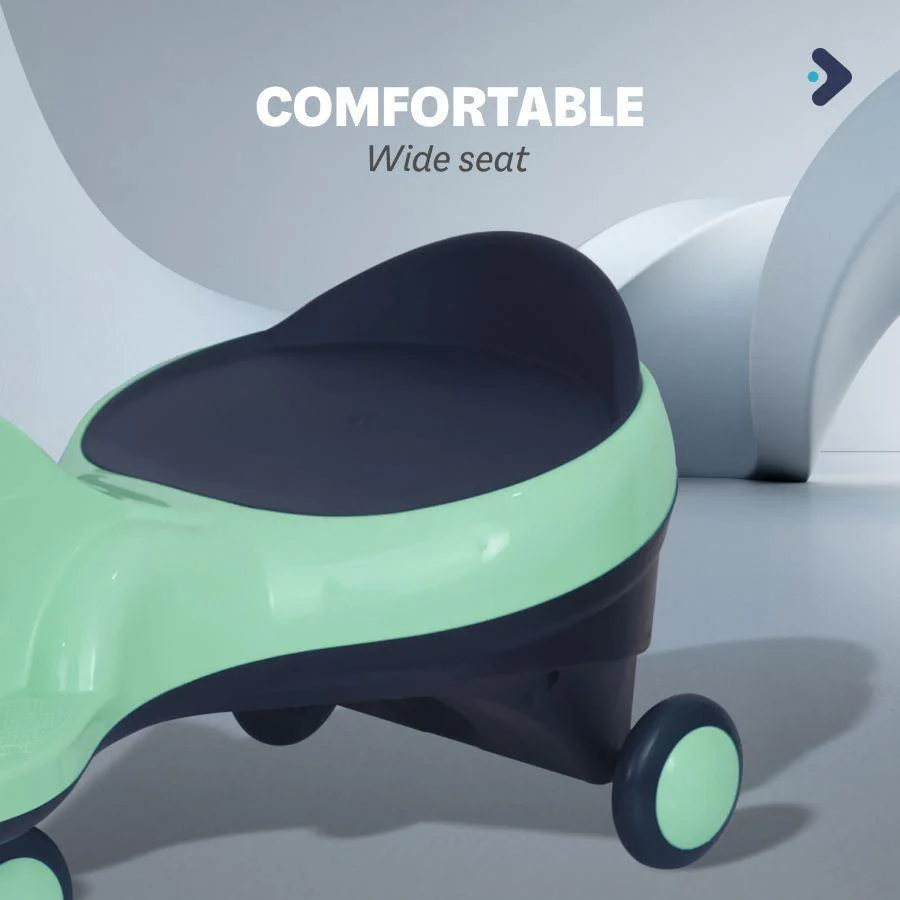 Iya Iya Zippy Swing Car For Kids - Sea Green - Image 7