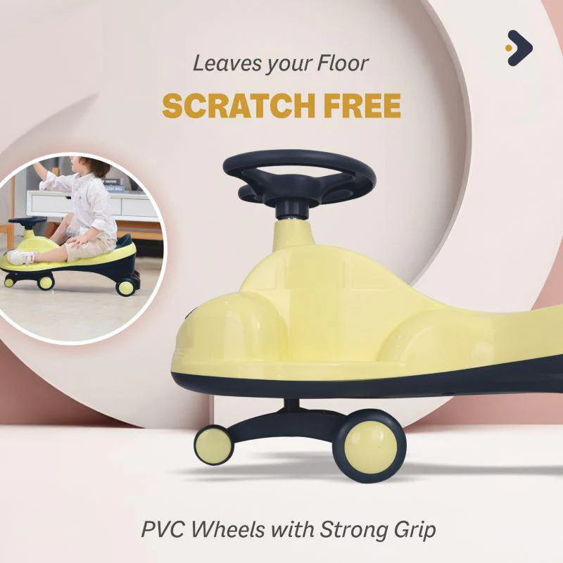 Iya Iya Zippy Swing Car For Kids - Yellow - Image 2