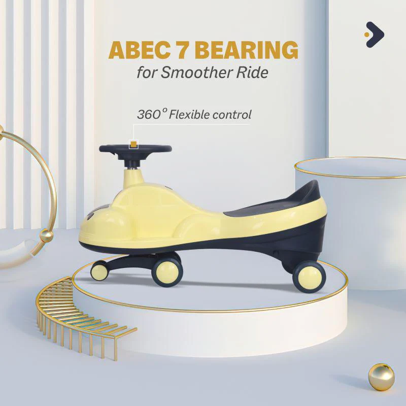 Iya Iya Zippy Swing Car For Kids - Yellow - Image 5