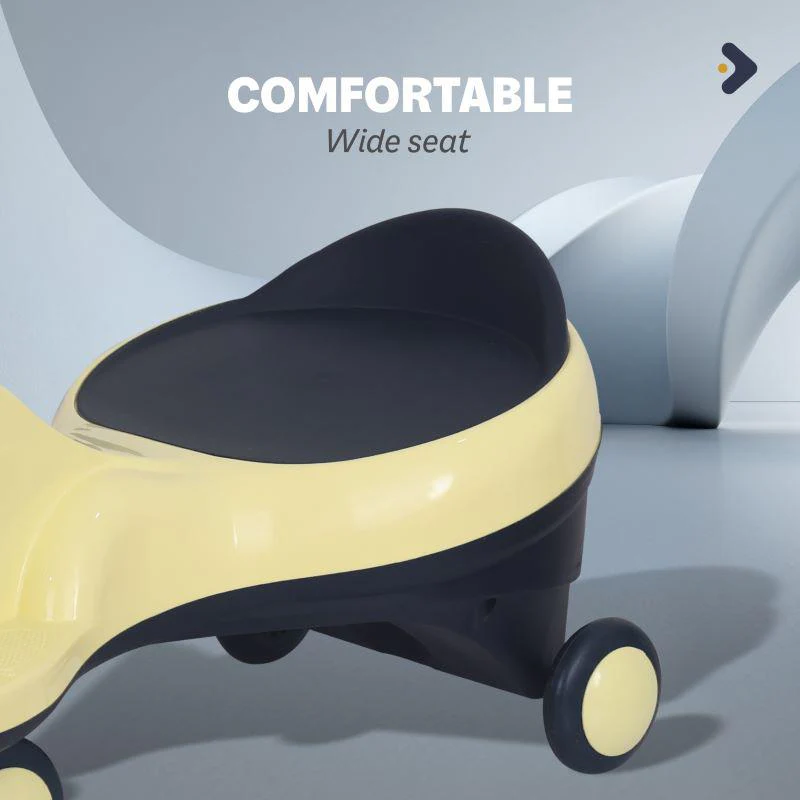 Iya Iya Zippy Swing Car For Kids - Yellow - Image 7
